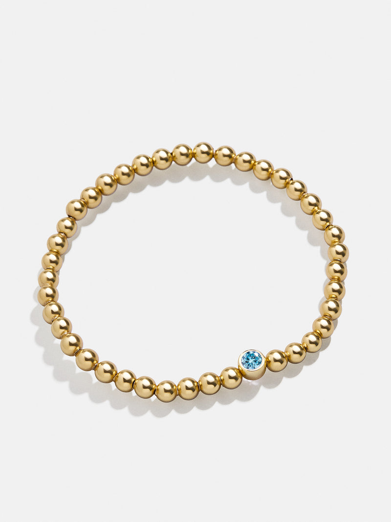 BaubleBar 18K Gold Birthstone Pisa Bracelet - Aquamarine - 
    Enjoy 20% off Bracelets
  

