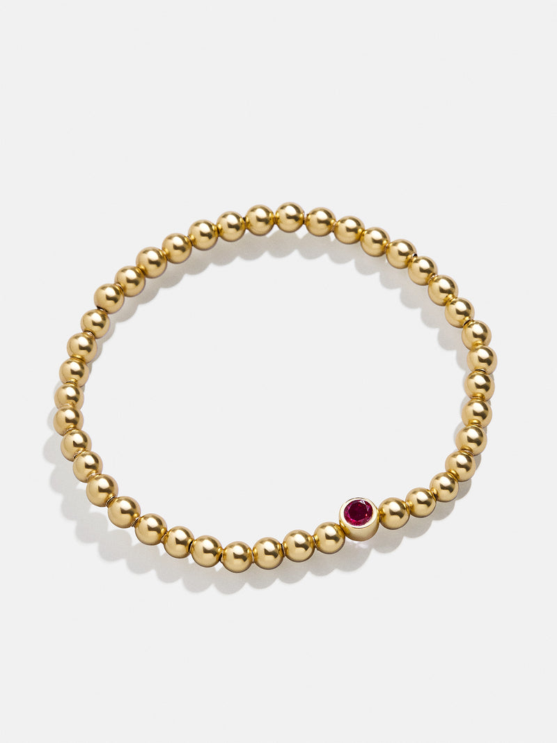 BaubleBar 18K Gold Birthstone Pisa Bracelet - Ruby - 
    Enjoy 20% off Bracelets
  
