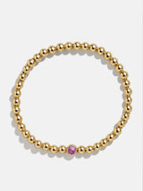 BaubleBar 18K Gold Birthstone Pisa Bracelet - Rose - 
    Enjoy 20% off Bracelets
  
