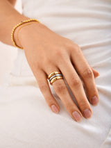 BaubleBar Moxie Ring - Gold/Silver - 
    Statement ring
  
