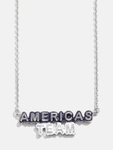 BaubleBar WEAR By Erin Andrews x BaubleBar Dallas Cowboys Enamel Slogan Necklace - Dallas Cowboys - 
    NFL necklace
  
