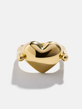 BaubleBar 18K Gold Custom Engravable Peekaboo Ring - Heart - 
    Enjoy 20% Off Custom Gifts
  
