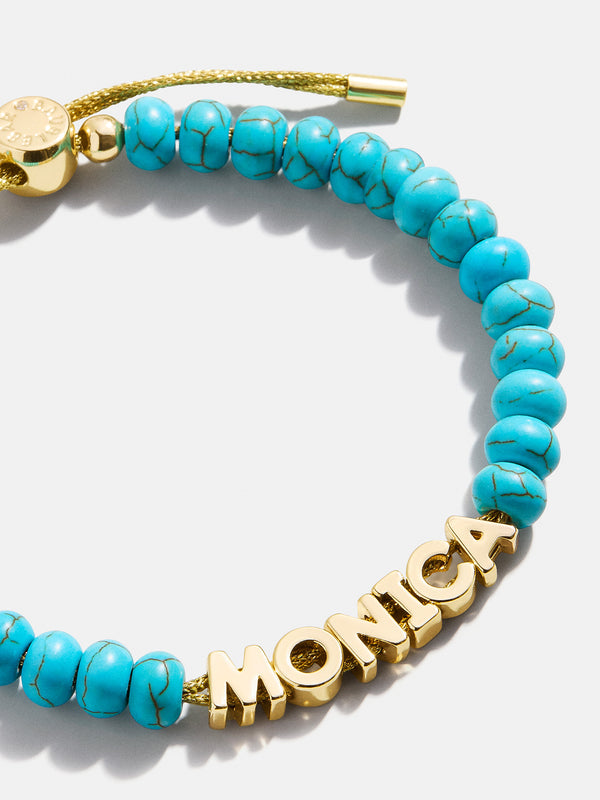Turquoise Custom Nameplate Bracelet - Turquoise