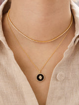 BaubleBar Semi-Precious Custom Medallion - Black Onyx - 
    Enjoy 20% Off Necklaces – For a Limited Time
  
