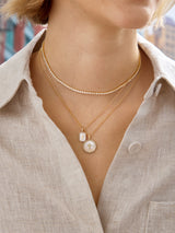 BaubleBar Semi-Precious Custom Medallion - Mother Of Pearl - 
    Enjoy 20% Off Necklaces – For a Limited Time
  
