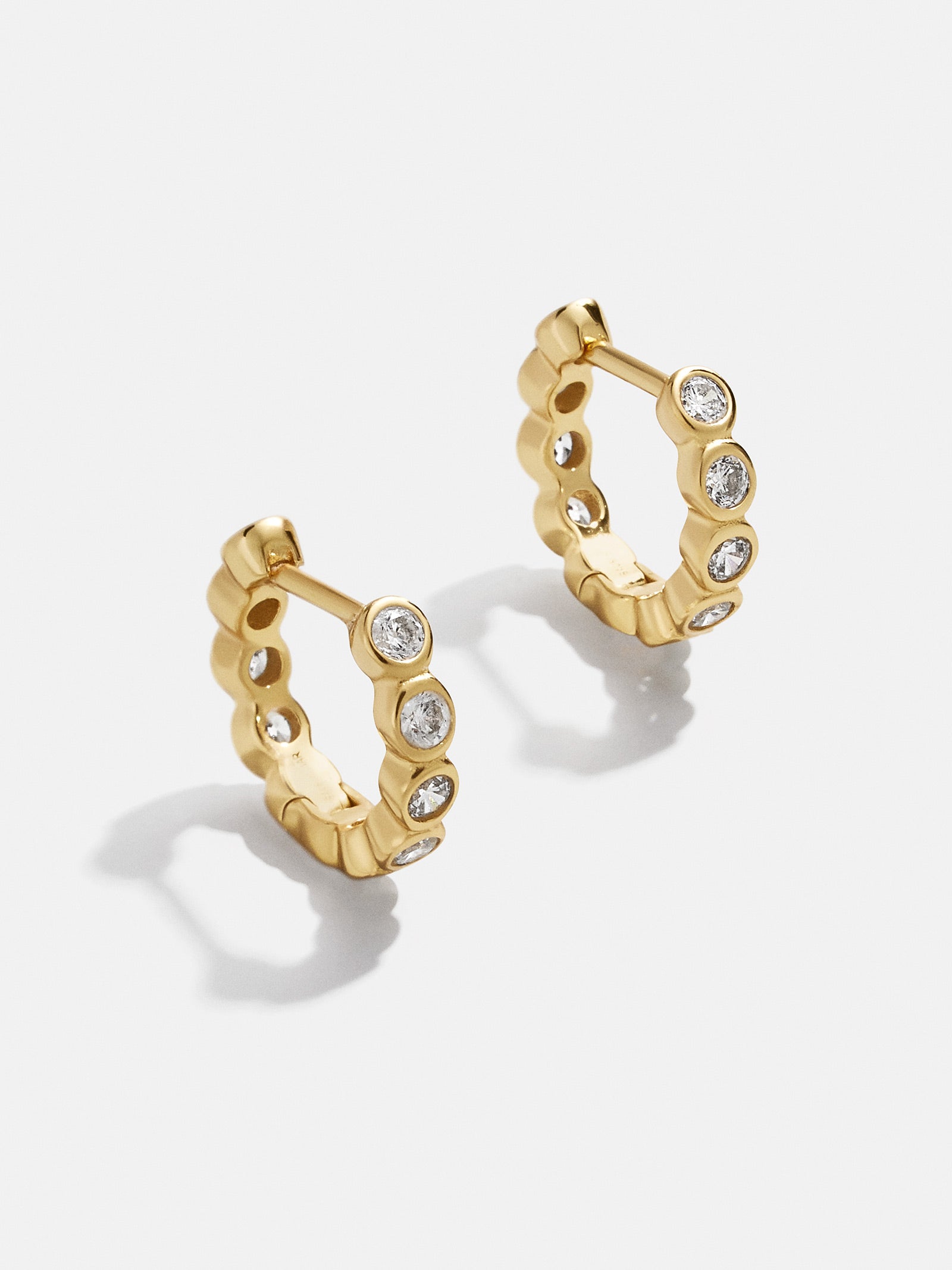 Jessica 18K Gold Earrings - Gold/Pavé