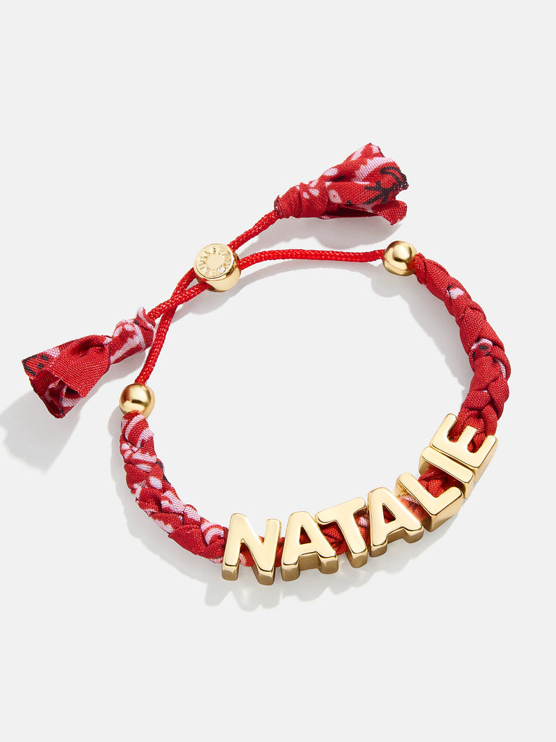 BaubleBar Custom Bandana Nameplate Bracelet - Red - 
    Enjoy 20% Off: One week only
  
