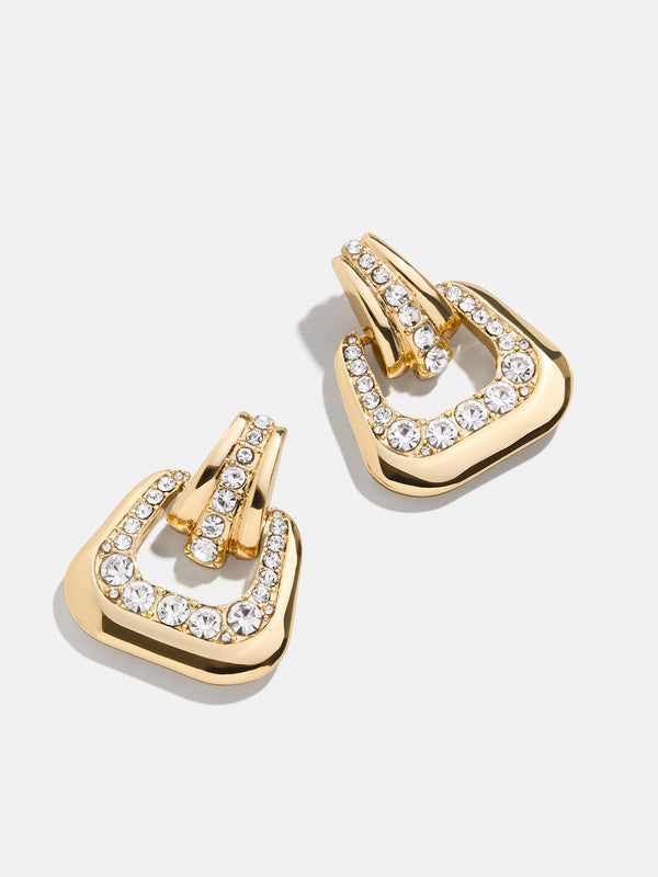 Mila Earrings - Clear/Gold