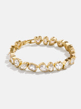 BaubleBar Eva Bracelet - Clear/Gold - 
    Crystal tennis bracelet
  
