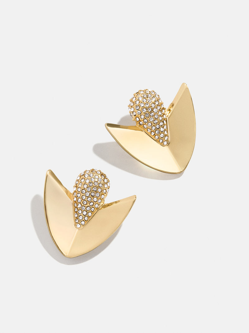 Ruth Earrings - Gold/Pavé