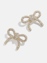 BaubleBar Jenny Earrings - Pavé - 
    Pavé bow earrings
  
