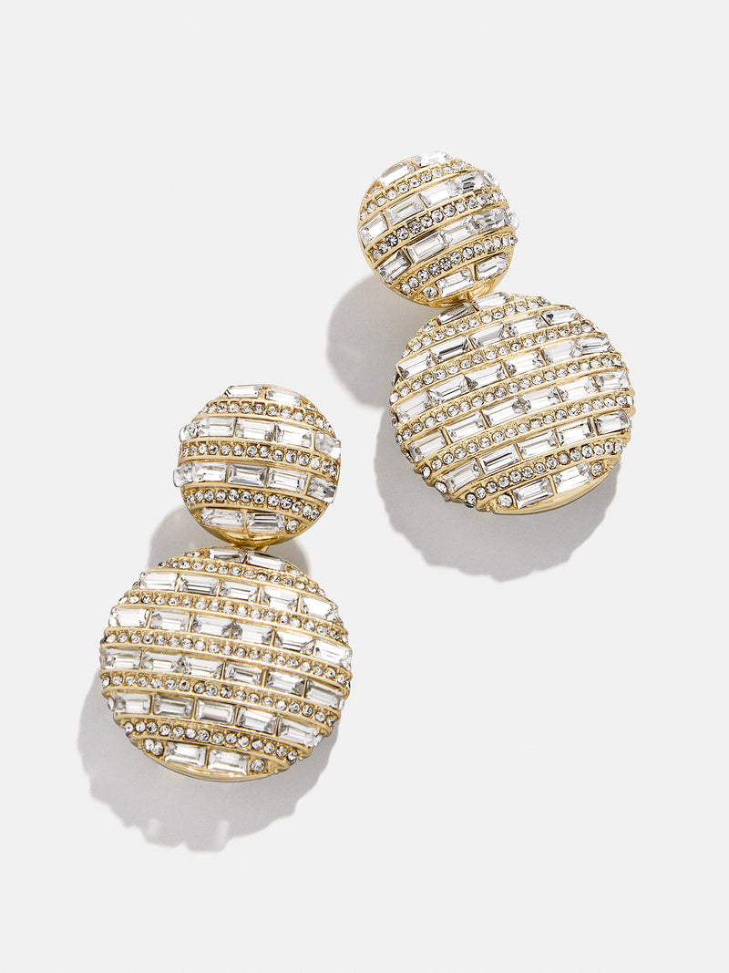 Sloane Earrings - Gold/Pavé