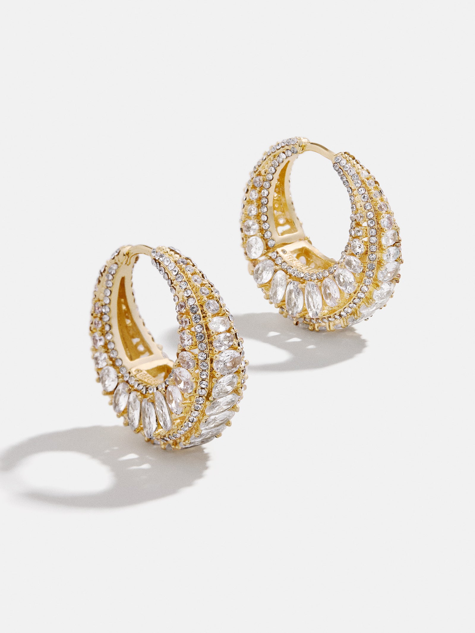 Lillian Earrings - Gold/Pavé