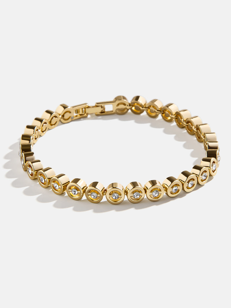 BaubleBar Addison Bracelet - Clear/Gold - 
    Crystal tennis bracelet
  
