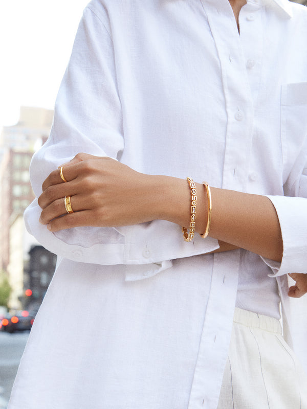 Joyce Bracelet - Clear/Gold