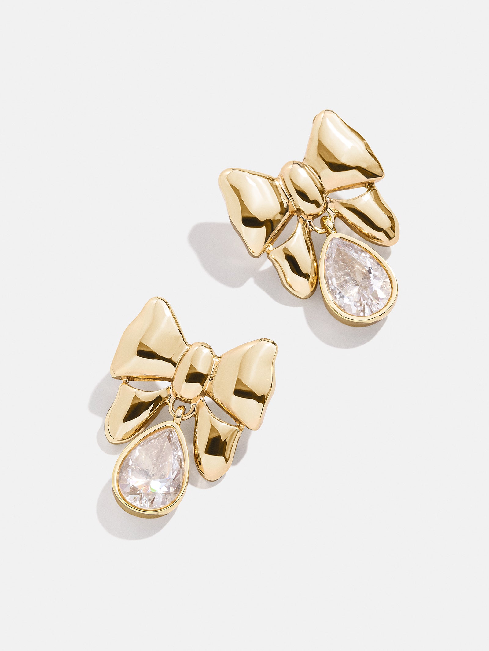 Belle Earrings - Clear/Gold