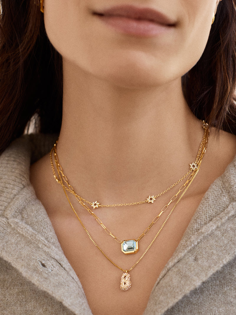 BaubleBar Gwen Mini Bubble Initial Necklace - Gold/Pavé - 
    Black Friday Deal​
  
