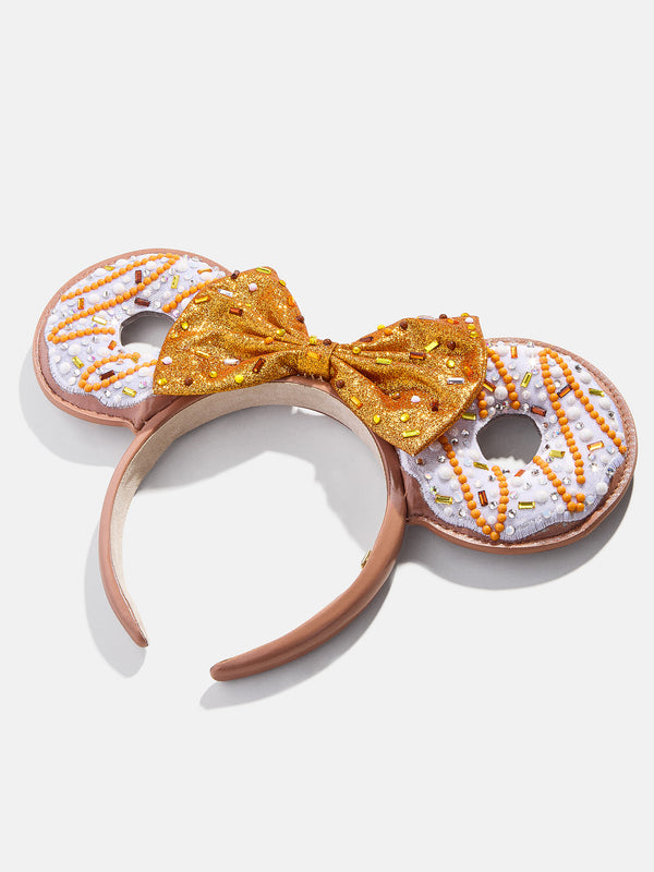 Minnie Mouse Disney Fall Donut Ears Headband - Minnie Mouse Fall Donut Ears