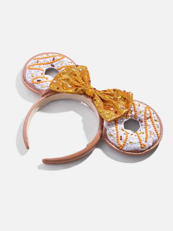 Minnie Mouse Disney Fall Donut Ears Headband - Minnie Mouse Fall Donut Ears