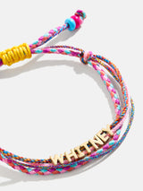 BaubleBar Custom Layered Cord Bracelet - Pink - 
    Enjoy 20% Off: One week only
  
