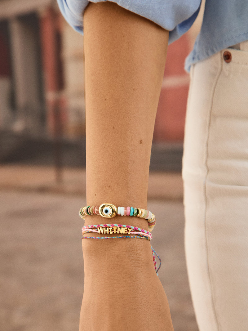 BaubleBar Custom Layered Cord Bracelet - Pink - 
    Enjoy 20% Off: One week only
  
