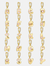 BaubleBar Kids' Initial Earrings - Gold/Pavé - 
    Kids initial earrings
  
