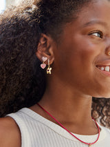 BaubleBar Kids' Initial Earrings - Gold/Pavé - 
    Kids initial earrings
  
