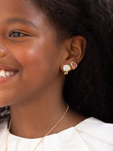 BaubleBar Hit The Books Kids' Clip-On Earring Set - Hit The Books - 
    One set of book earrings, one set of backpack earrings
  
