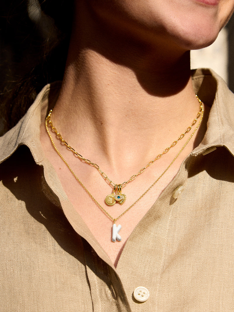 BaubleBar Mini Bubble Initial Necklace - White - 
    Get Gifting: Enjoy 20% Off
  
