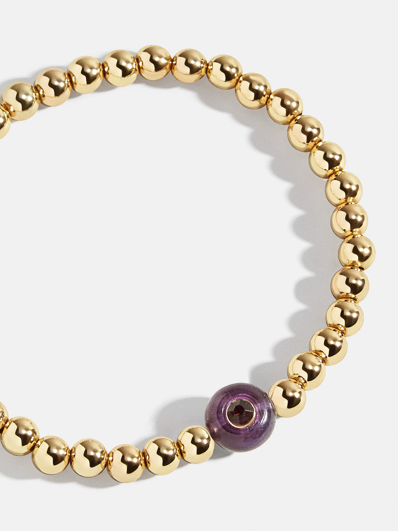 BaubleBar Semi-Precious Birthstone Pisa Bracelet - Amethyst - 
    Semi-precious birthstone gold bracelet
  
