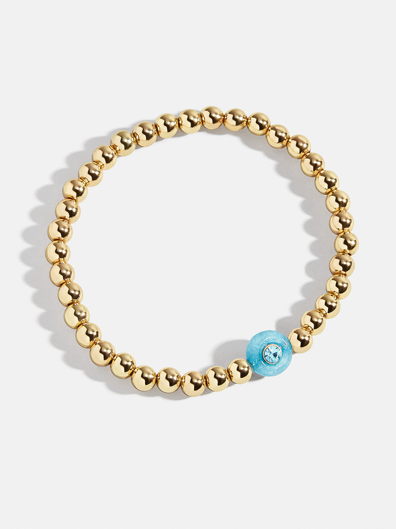 BaubleBar Semi-Precious Birthstone Pisa Bracelet - Aquamarine - 
    Semi-precious birthstone gold bracelet
  
