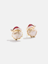 BaubleBar Here Comes Santa Claus Earrings - Santa Delicate Stud Earrings - 
    Delicate holiday stud earrings
  
