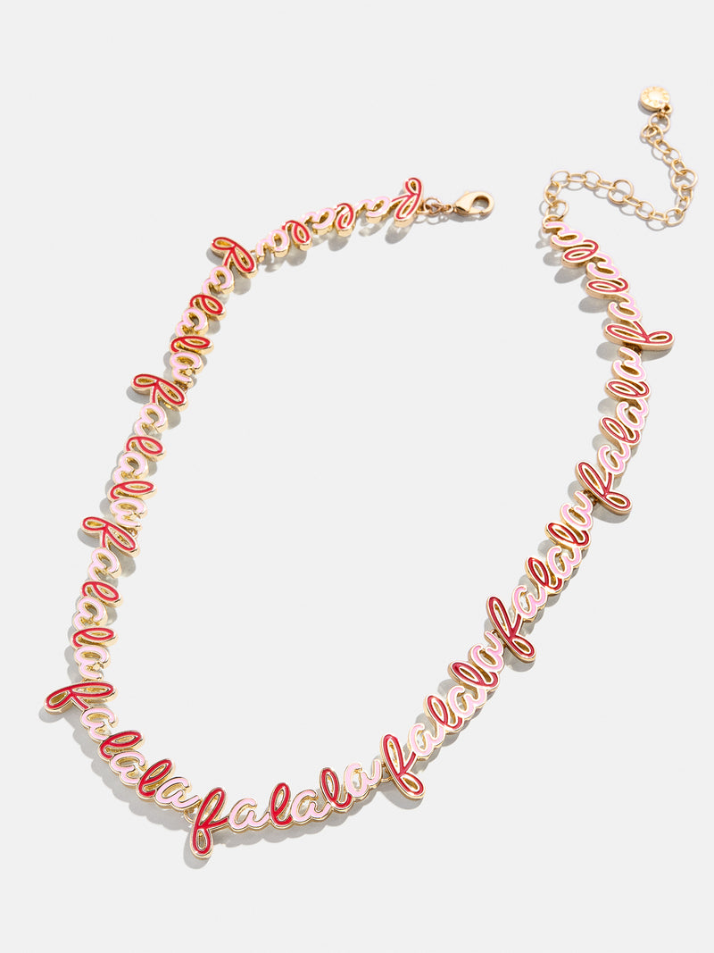 BaubleBar Fa La La Necklace - Pink/Red - 
    Holiday necklace
  
