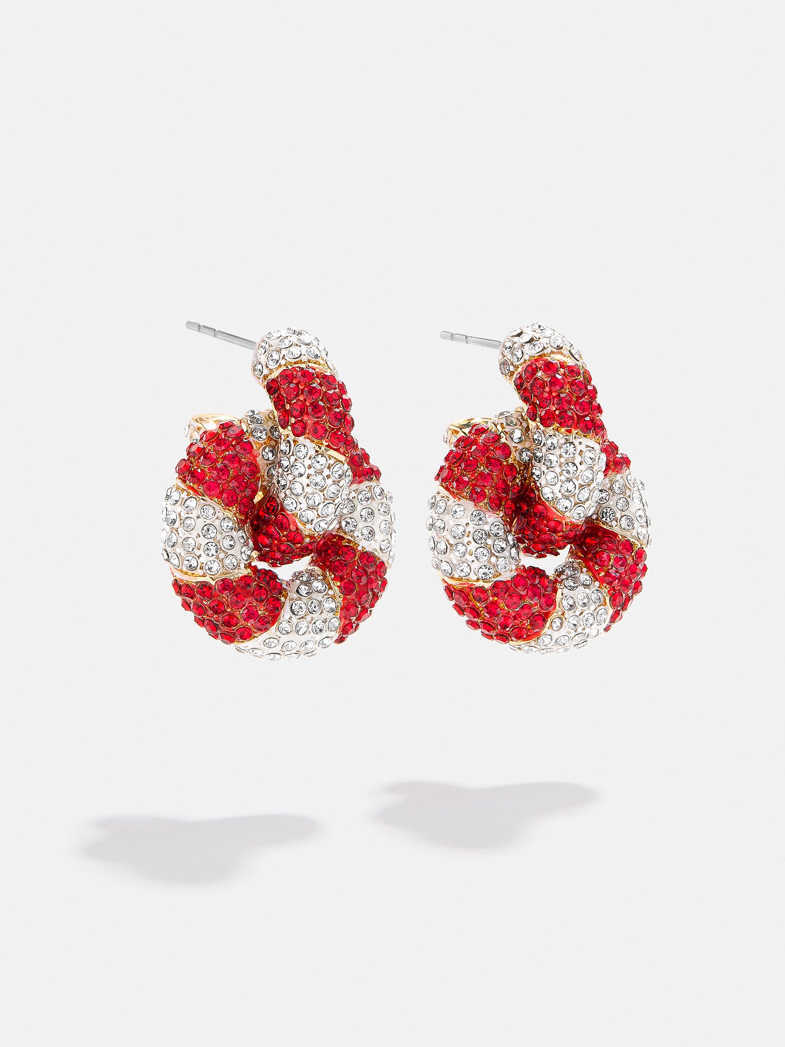 Mint to Be Earrings - Red/White