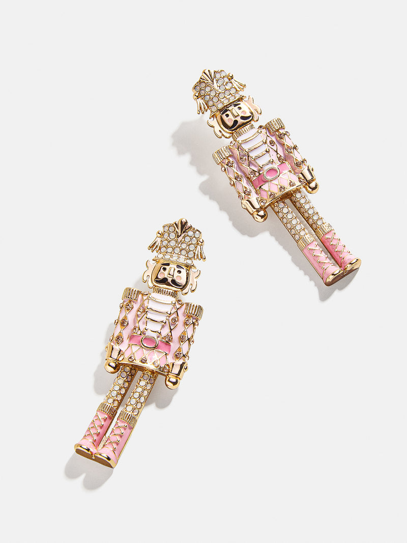 En Pointe Nutcracker Earrings - Light Pink