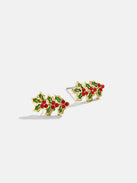 Mistletoe Magic Earrings - Mistletoe Delicate Stud Earrings