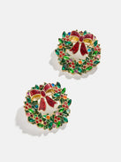 Bewreath In The Spirit Earrings - Holiday Wreath