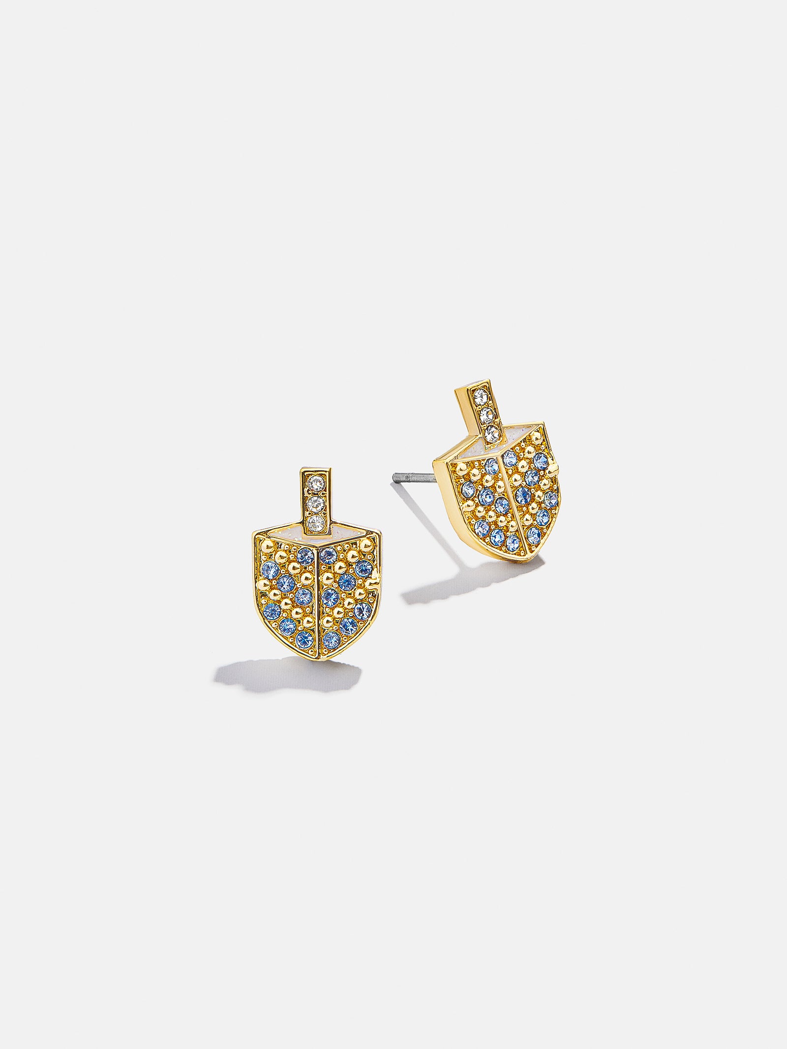 Dreidel Spinner Earrings - Dreidel Delicate Stud Earrings