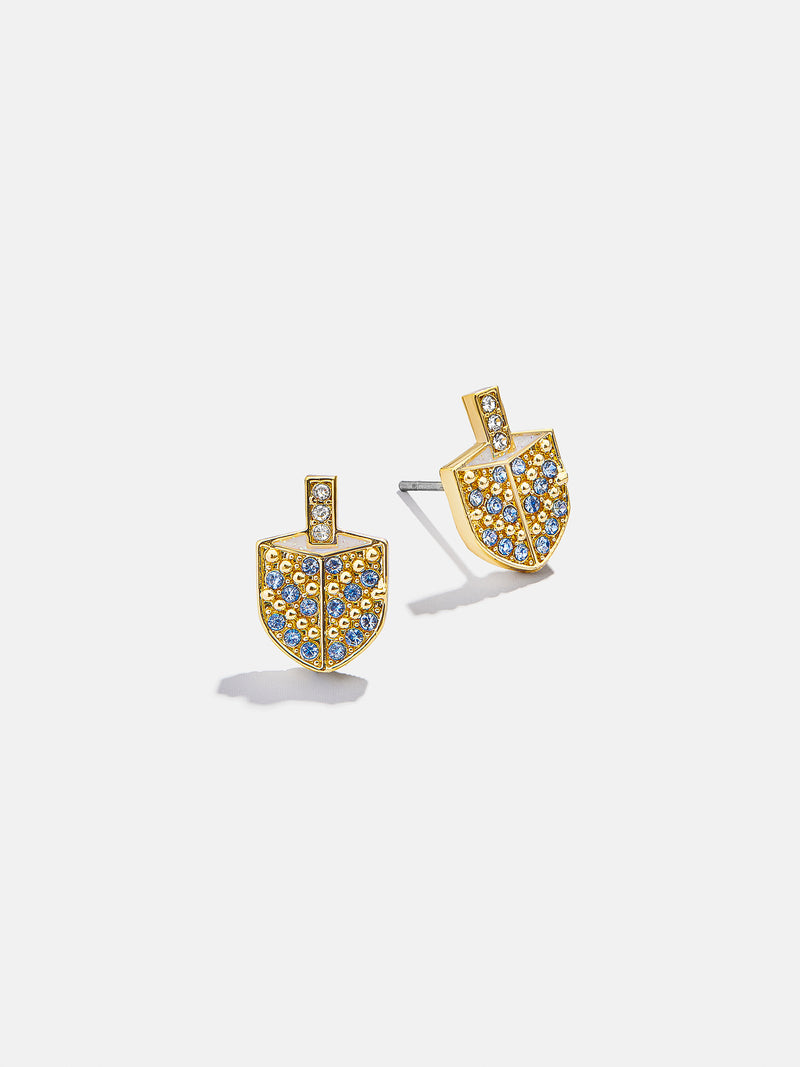 BaubleBar Dreidel Spinner Earrings - Dreidel Delicate Stud Earrings - 
    Delicate holiday stud earrings
  
