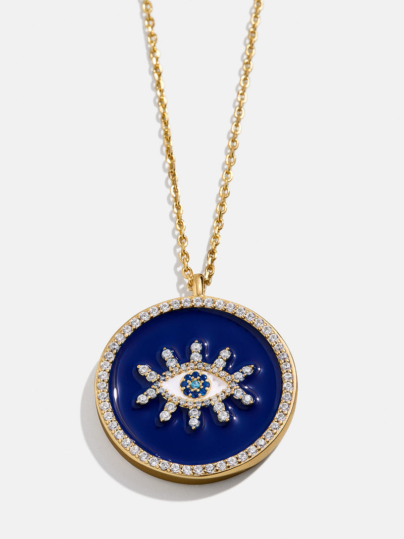 BaubleBar 18K Gold Evil Eye Reversible Pendant Necklace - Evil Eye - 
    Reversible evil eye necklace
  
