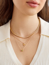 BaubleBar Initial Triad Necklace - Gold/Pavé - 
    Take an Extra 25% Off Sale: One week only
  
