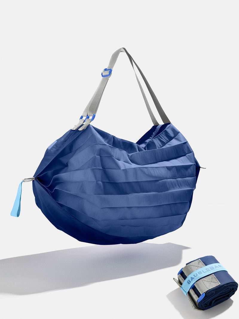 On The Go Compact Tote Bag - Blue