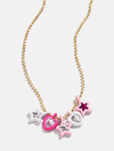 BaubleBar Shoot For The Stars Kids' Necklace - Pink - 
    Kids' star charm necklace
  
