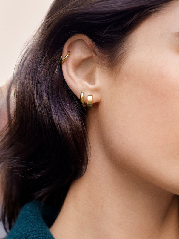 Maris Waterproof Earring Set - Gold/Pavé