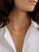 Anita Waterproof Necklace Set - Gold/Pavé