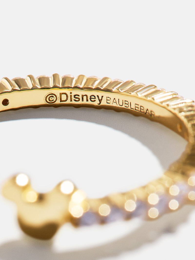 BaubleBar Mickey Mouse Disney Custom 18K Gold Plated Sterling Silver Ring - Gold/Pavé - 
    Get Gifting: Enjoy 20% Off
  
