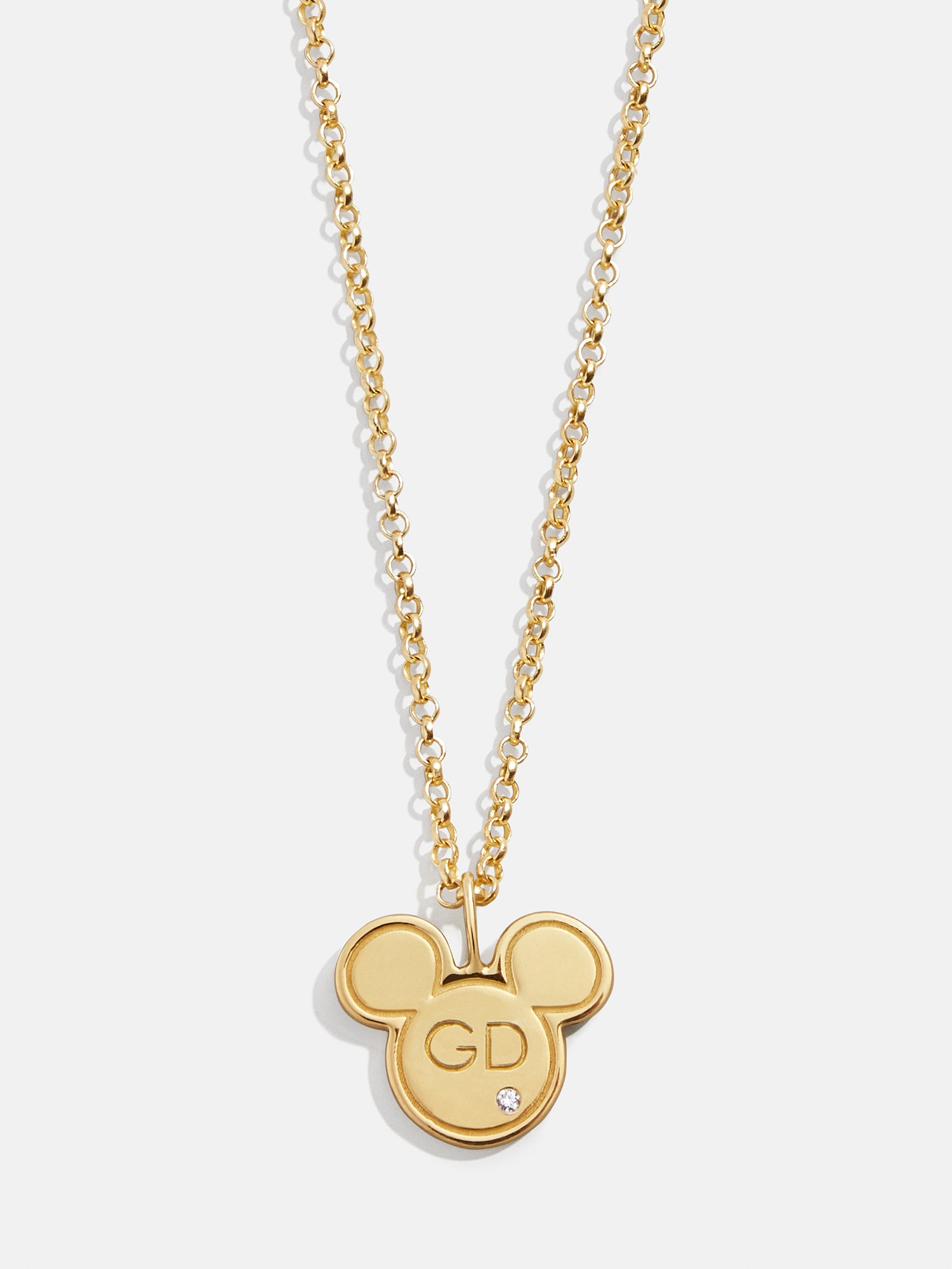 Disney Baublebar shops gold Mickey necklace