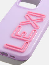 BaubleBar Fine Line Custom iPhone Case - Lavender/Pink - 
    20% Off + Order thru Sunday for Xmas delivery
  
