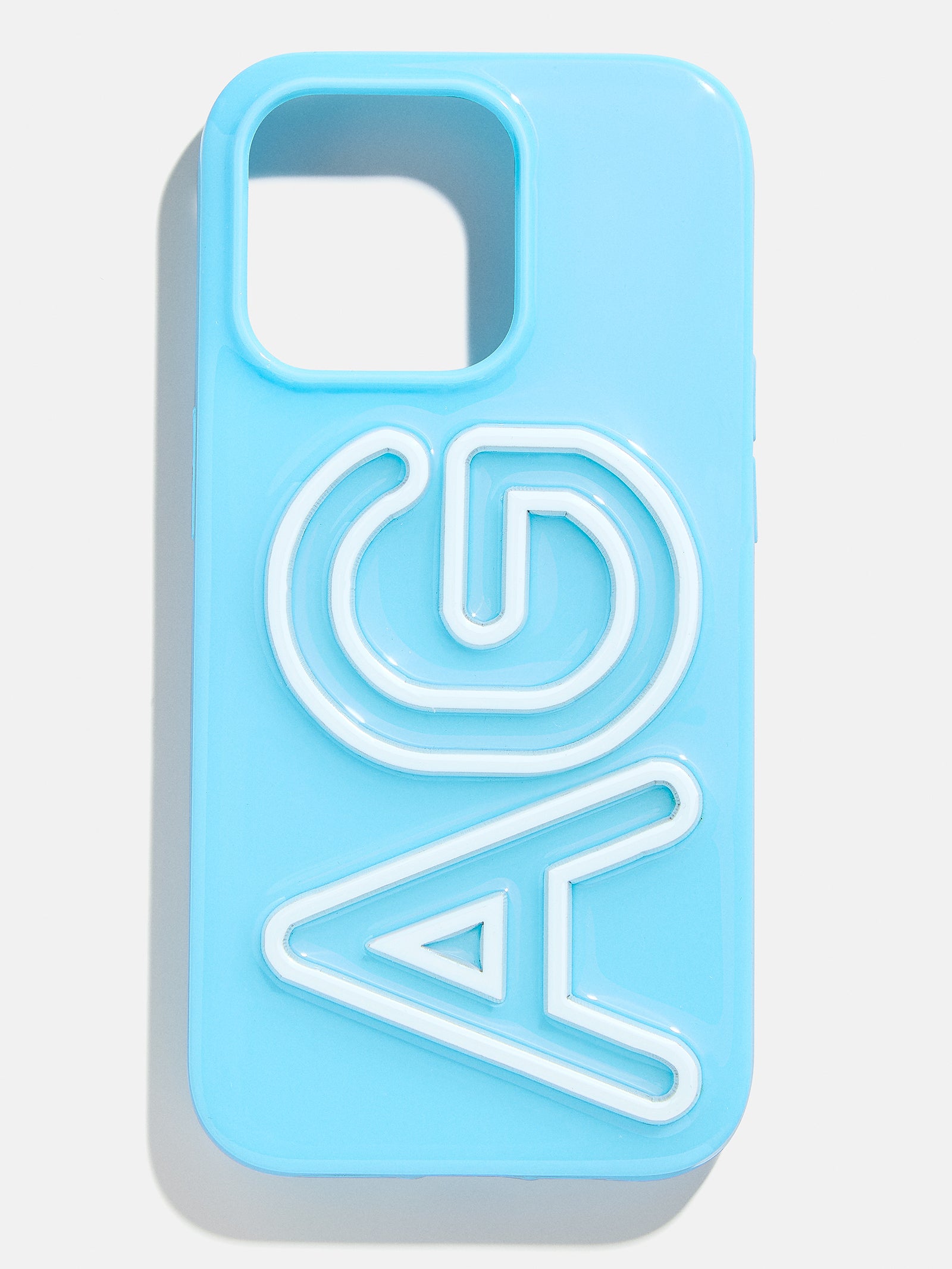 Fine Line Custom iPhone Case - Light Blue/White