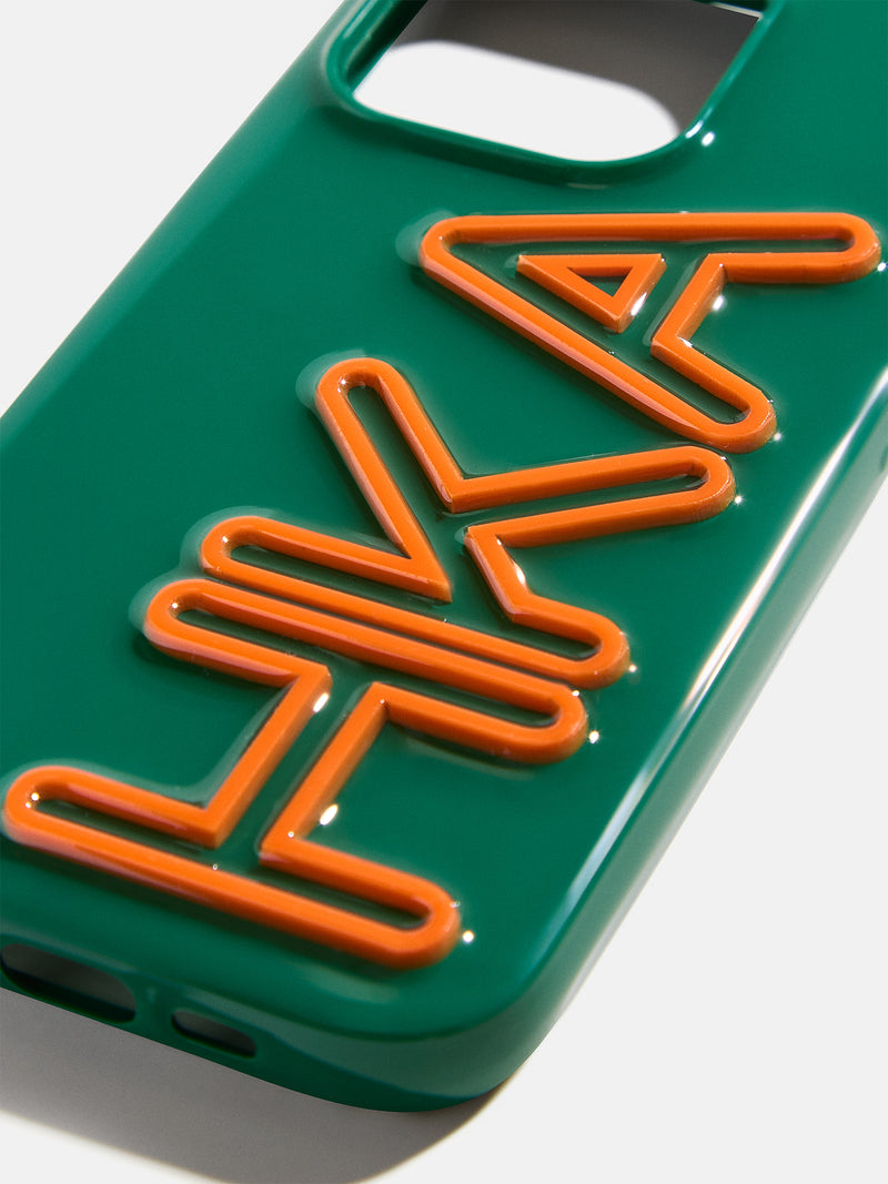 BaubleBar Fine Line Custom iPhone Case - Green/Orange - 
    Customizable Phone Case
  

